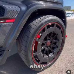 4x Carbone Forgé 23 Mercedes G Wagon G63 Brabus Mono Style Roues en Alliage 5x130