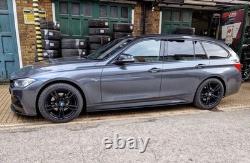 4x JANTES EN ALLIAGE NOIR BRILLANT STYLE 400M D'ORIGINE BMW 1 2 3 4 SÉRIE 18 Z4 S421BG4