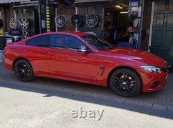 4x JANTES EN ALLIAGE NOIR BRILLANT STYLE 400M D'ORIGINE BMW 1 2 3 4 SÉRIE 18 Z4 S421BG4