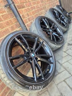 4x Jantes en alliage 19 pouces et pneus d'origine BMW série 3 / 4 5x112 G20 21 22. Style 791