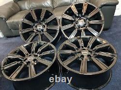 4x ROUES EN ALU GLOSS NOIR 22 STYLE 9001 POUR RANGE ROVER VOGUE SPORT L405 L494