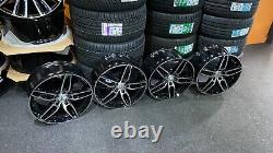 Anciennes jantes 18 pouces en alliage noir et poli style sport Mercedes pour les modèles A-Class, B-Class et CLA