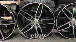 Anciennes jantes 18 pouces en alliage noir et poli style sport Mercedes pour les modèles A-Class, B-Class et CLA