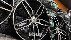 Anciennes jantes 18 pouces en alliage noir et poli style sport Mercedes pour les modèles A-Class, B-Class et CLA