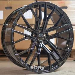 Audi A3 A4 A6 Q2 Q3 TT VW x4 19 Roues en Alliage Style SQ8 Noir Brillant Et40