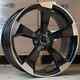 Audi A4 A5 A6 A7 A8 Q5 X4 Jantes En Alliage Style Rs3 2019 Noires Mf 8.5j Et32