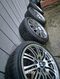 BMW E46 M3 JANTES EN ALUMINIUM D'ORIGINE STYLE 67 DÉCALÉES 8Jx18 9Jx18 5x120