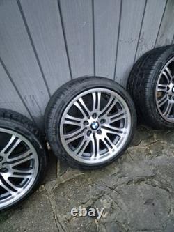 BMW E46 M3 JANTES EN ALUMINIUM D'ORIGINE STYLE 67 DÉCALÉES 8Jx18 9Jx18 5x120