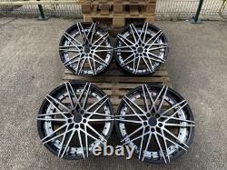 BMW SÉRIE 3 SÉRIE 4 SÉRIE 5 ADAPTATION JANTES EN ALUMINIUM STYLE 20 666m NOIR POLI