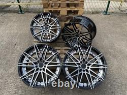 BMW SÉRIE 3 SÉRIE 4 SÉRIE 5 ADAPTATION JANTES EN ALUMINIUM STYLE 20 666m NOIR POLI