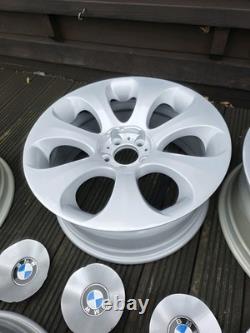 BMW SERIE 6 (E63/E64) 19 JANTES EN ALUMINIUM ARGENT ÉLLIPSOÏDALES STYLE 121 AUTHENTIQUES x 5
