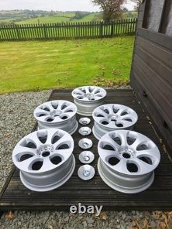 BMW SERIE 6 (E63/E64) 19 JANTES EN ALUMINIUM ARGENT ÉLLIPSOÏDALES STYLE 121 AUTHENTIQUES x 5