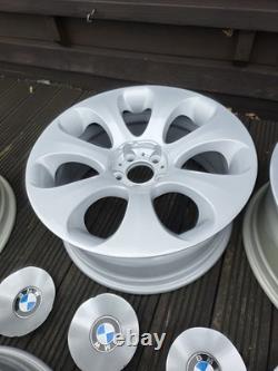 BMW SERIE 6 (E63/E64) 19 JANTES EN ALUMINIUM ARGENT ÉLLIPSOÏDALES STYLE 121 AUTHENTIQUES x 5