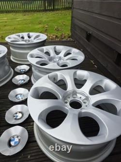 BMW SERIE 6 (E63/E64) 19 JANTES EN ALUMINIUM ARGENT ÉLLIPSOÏDALES STYLE 121 AUTHENTIQUES x 5