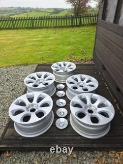 BMW SERIE 6 (E63/E64) 19 JANTES EN ALUMINIUM ARGENT ÉLLIPSOÏDALES STYLE 121 AUTHENTIQUES x 5
