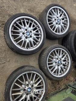 BMW Série 3 E46 M Sport 18 Jantes en Alliage Authentiques Style MV1 Échelonnées 4x Jantes