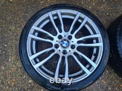 Bmw Série 3 F30 2013 Jantes en Alliage 403m Style 19 Pouces Échelonnées et Pneus #3a