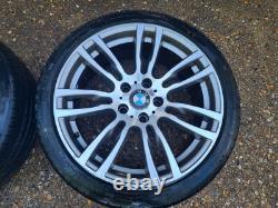 Bmw Série 3 F30 2013 Jantes en Alliage 403m Style 19 Pouces Échelonnées et Pneus #3a