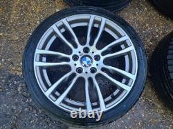 Bmw Série 3 F30 2013 Jantes en Alliage 403m Style 19 Pouces Échelonnées et Pneus #3a