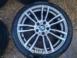Bmw Série 3 F30 2013 Jantes en Alliage 403m Style 19 Pouces Échelonnées et Pneus #3a