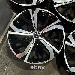 Ex-Démonstration 19 Roues en Alliage Polie Noir Brillant Style R Design Volvo V40 C30 + plus