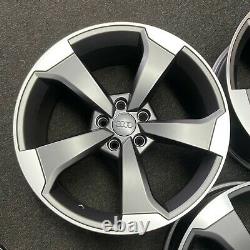 Ex Display 18 Audi Rs3 Rotor Style Alliage Roues Satin Gris Audi A3 + Plus