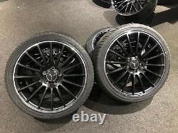 Ex Display 18 Mercedes Amg Style Alloy Wheels And 225/40/18 Pneus Classe A/b Cla