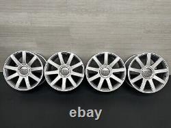 JANTES EN ALUMINIUM ARGENT DE STYLE RS4 9 BRANCHES 18 POUCES POUR AUDI TT MK1 X4 Répliques État Neuf