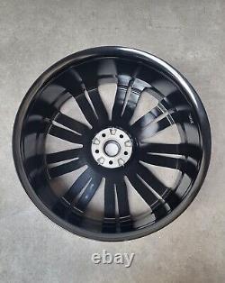 Jantes alliage 22 pouces Range Rover Sport SVR 9007 Style, noir brillant, neuves x4