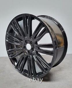 Jantes alliage 22 pouces Range Rover Sport SVR 9007 Style, noir brillant, neuves x4