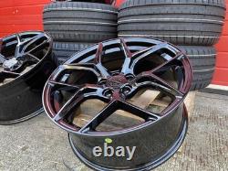 Jantes alliage BMW 19 pouces style Competition décalées + 4 pneus neufs 5x120 concaves