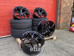 Jantes alliage BMW 19 pouces style Competition décalées + 4 pneus neufs 5x120 concaves