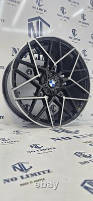 Jantes alliage BMW 20 813M M8 Style neuves 5x120 décalées finition diamantée