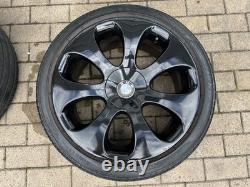 Jantes alliage BMW authentiques 19 style 121 ellipsoïde noir, avec pneus, 5x120, 8,5/9