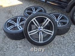Jantes alliage BMW style 18 pouces 5x120 avec pneus 7M++