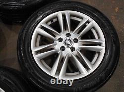 Jantes en alliage 17 pouces Jaguar XF avec pneus. Ensemble de 4. Style 'Ursa'. C2Z29790. 2012-15