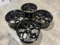 Jantes en alliage 20 X4 2023 RS6 RS7 Style Noir Brillant Audi A4 A5 A6 A7 A8 5x112
