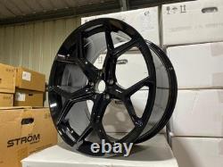 Jantes en alliage 20 X4 2023 RS6 RS7 Style Noir Brillant Audi A4 A5 A6 A7 A8 5x112