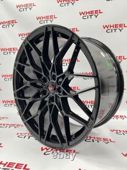 Jantes en alliage 20 pouces Style BMW 4x en noir brillant - Adaptation BMW 5x112 décalée 1000m