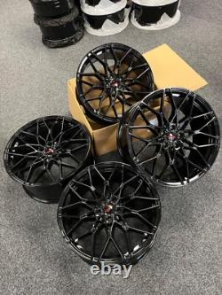 Jantes en alliage 20 pouces Style BMW 4x en noir brillant - Adaptation BMW 5x112 décalée 1000m