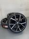 Jantes En Alliage 4x19 Style Estoril Vw Neuves Noir Brillant + Dc Avec Pneus Neufs