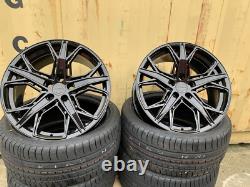 Jantes en alliage 4 X 19 Rs5 Rs3 Rs6 + pneus pour Audi A5 et A7 noir brillant
