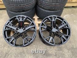 Jantes en alliage 4 X 19 Rs5 Rs3 Rs6 + pneus pour Audi A5 et A7 noir brillant