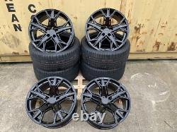 Jantes en alliage 4 X 19 Rs5 Rs3 Rs6 + pneus pour Audi A5 et A7 noir brillant