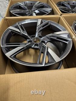 Jantes en alliage Audi style R19 5x112 8.5j ET40 4x19 pouces jantes pole grises A6 A4