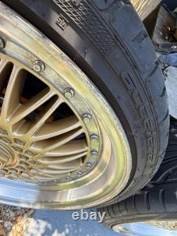 Jantes en alliage BBS style 4x100 8x18 pouces dorées Mini BMW VW