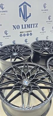 Jantes en alliage BMW 19 1000M style neuves 5x120 décalées noir brillant