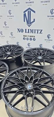 Jantes en alliage BMW 19 1000M style neuves 5x120 décalées noir brillant