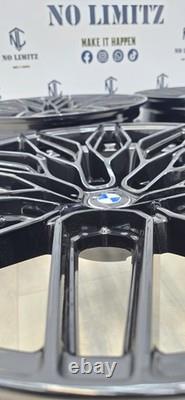 Jantes en alliage BMW 19 1000M style neuves 5x120 décalées noir brillant