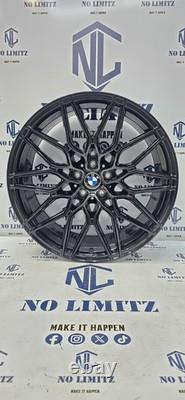 Jantes en alliage BMW 19 1000M style neuves 5x120 décalées noir brillant